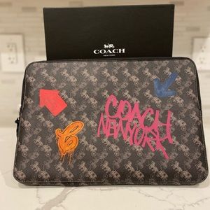 Coach New York Graffiti Laptop Case. Gentle used, like new condition.